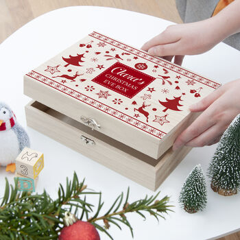 Personalised Festive Scandi Christmas Eve Box, 3 of 9