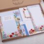 Personalised Blue Floral Desk Stationery Gift Box, thumbnail 3 of 7