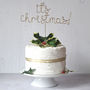 It's Christmas Wire Cake Topper, thumbnail 2 of 6