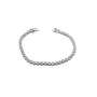 Sterling Silver Circle Tennis Bracelet, thumbnail 4 of 5