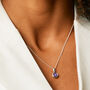 February Birthstone Amethyst Sterling Silver Or Gold Plated Necklace, thumbnail 2 of 12