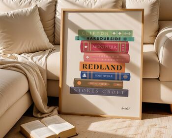 Bristol Book Stack Art Print, 3 of 6