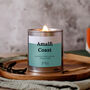 Amalfi Coast Wood Wick Candle, Italian Summer Inspired Home Fragrance, thumbnail 1 of 7