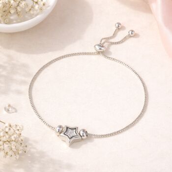 40th Birthday Star Drawstring Bracelet, 2 of 5