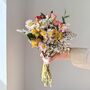Rose Trio Bouquet With Statice And Eucalyptus, thumbnail 1 of 5
