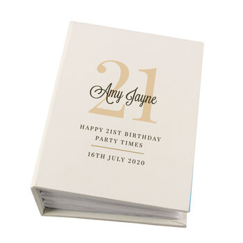 Personalised 21st Birthday Photo Album, 2 of 3