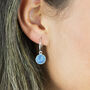 Semi Precious Birthstone Hoop Earrings, thumbnail 5 of 10