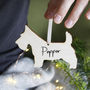 Dog Personalised Wooden Christmas Hanging Decoration, thumbnail 2 of 12