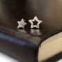 Teacher Thank You Gift Sterling Silver Mismatched Star Earrings, thumbnail 4 of 11