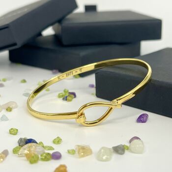 Gift Personalised Gold Vermeil Puffed Heart Bracelet, 5 of 5