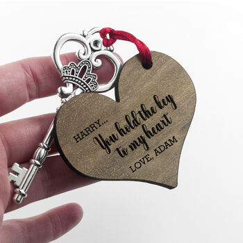 Personalised Couple's Key And Heart Keepsake, 5 of 5