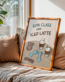 Gym Class And Iced Latte Print, 2 of 9