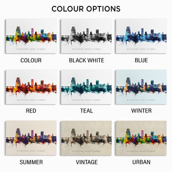 Kingston Upon Thames Skyline Cityscape Art Print, 3 of 12