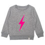Neon Bolt Organic Sweatshirt Gift For Girls / Boys, thumbnail 6 of 10