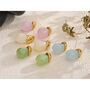 Monaco D’or Gold Rose Pink Ombré Resin Charm Earrings, thumbnail 4 of 4