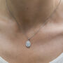 Cubic Zirconia Encrusted Pendant Necklace, thumbnail 2 of 4