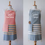 Personalised Apron, Tea Towels, 2nd Anniversary Gift, thumbnail 2 of 11