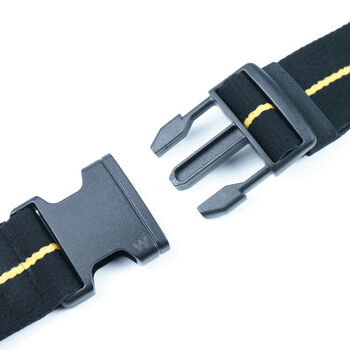 Men's Fabric Stretch Belt Outdoor Belts Black And Yellow, 2 of 7