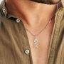 Men's Peace Rocks Sterling Silver Necklace, thumbnail 3 of 9