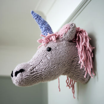 Giant Unicorn Head Knitting Kit, 7 of 7