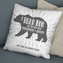 'A Bear Hug From' Personalised Locations Cushion, thumbnail 8 of 9