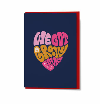 Groovy Kind Of Love Valentine's Card, 4 of 4