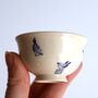 Handpainted Birds And Bug Teacup, thumbnail 1 of 7