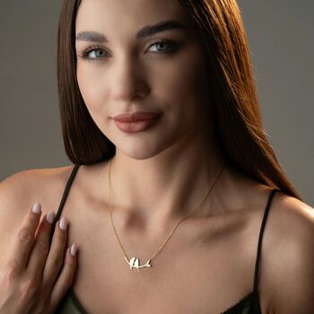 Lovebirds On Branch Necklace, 4 of 11