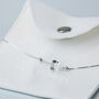 Sterling Silver Iridescent Cube Bead Bracelet, thumbnail 6 of 6