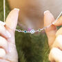 Mother And Four Children Birthstone Link Necklace, thumbnail 2 of 7