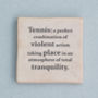 Set Of Four Ceramic Famous Tennis Quotes Coasters, thumbnail 8 of 8
