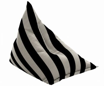 Hand Painted And Re Purposed Linen Stripe Bean Bag Chair, 5 of 12