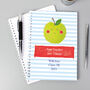 Personalised ‘Apple For The Teacher’ A5 Notebook – Thank You Gift Idea, thumbnail 1 of 5