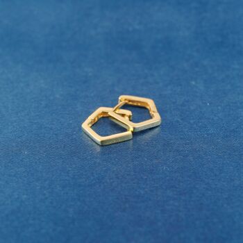 Gold Geometric Hoops, 2 of 7