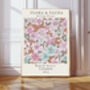 Fauna And Flora Pink Flower Art Print, thumbnail 1 of 3