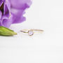 Iberia Ring // Amethyst And Gold Stacking Ring, thumbnail 1 of 4