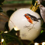 Robin And Snowflake Christmas Bone China Bauble, thumbnail 1 of 4
