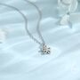 Sterling Silver Little Forget Me Not Flower Blossom Pendant Necklace And Stud Earrings, thumbnail 5 of 12