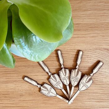 Funny Hand Trowel Plant Pick Houseplant Marker, 6 of 8