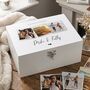Personalised Couples Photo White Wooden Keepsake Memory Box, thumbnail 2 of 12