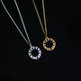 Moon Phase Necklace, Sterling Silver, 24ct Gold Vermeil, thumbnail 9 of 11