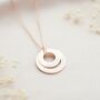 Personalised Double Eternal Ring Pendant Necklace, thumbnail 3 of 11