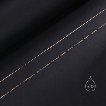 Double Layer Necklace With Dainty Chain, 4 of 9