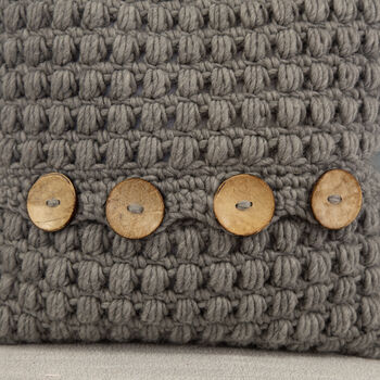 Puff Stitch Cushion Crochet Kit, 4 of 6