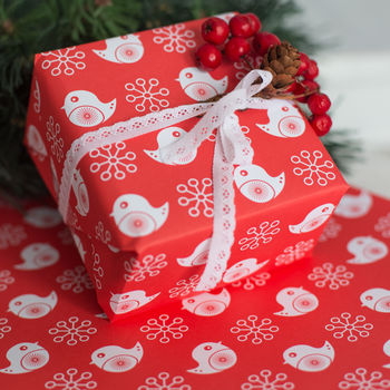 Red And White Assorted Christmas Wrapping Paper Set, 3 of 6