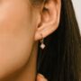 Eclipse Huggie Earrings, thumbnail 2 of 5