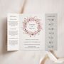 Cherry Blossom Wreath Gatefold Wedding Invitation, thumbnail 1 of 5