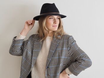 Navy Belted Fedora, 3 of 6