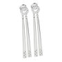 Art Deco Two Linea Drop Earrings, thumbnail 1 of 4