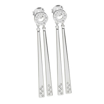 Art Deco Two Linea Drop Earrings, 2 of 4